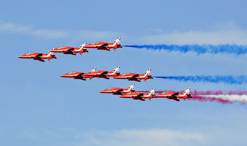 red arrows, teamwork, communication, vision, high performance